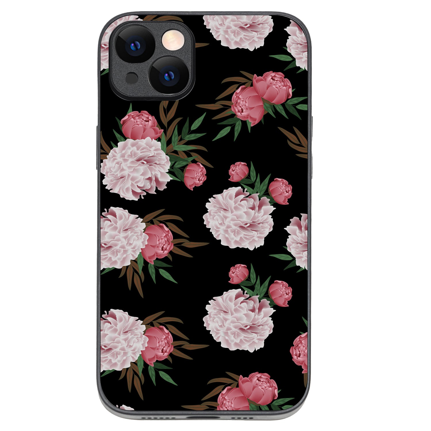 Pink Floral iPhone 14 Plus Case