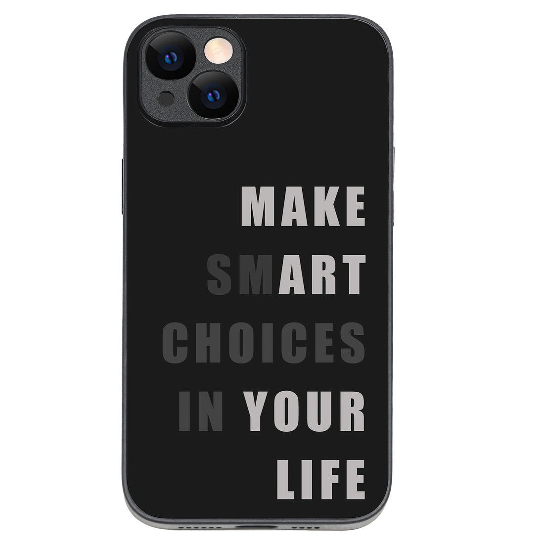 Smart Choices Motivational Quotes iPhone 14 Plus Case