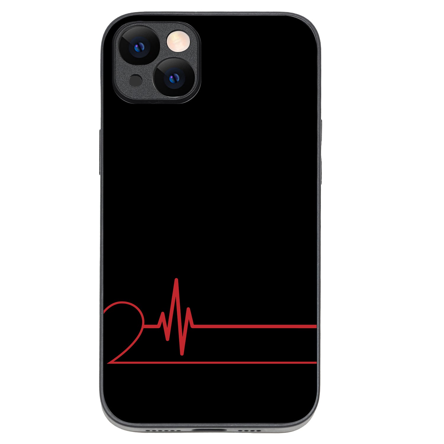 Single Heart Beat Couple iPhone 14 Plus Case