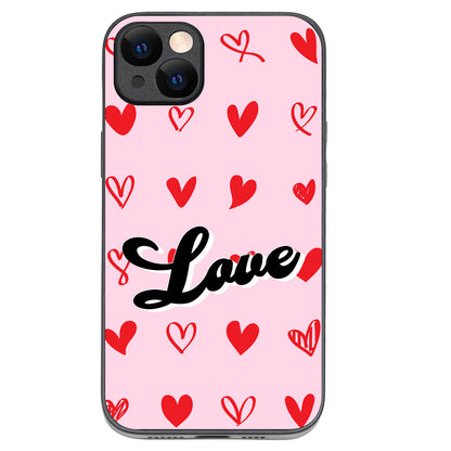 Heart Love Couple iPhone 14 Plus Case