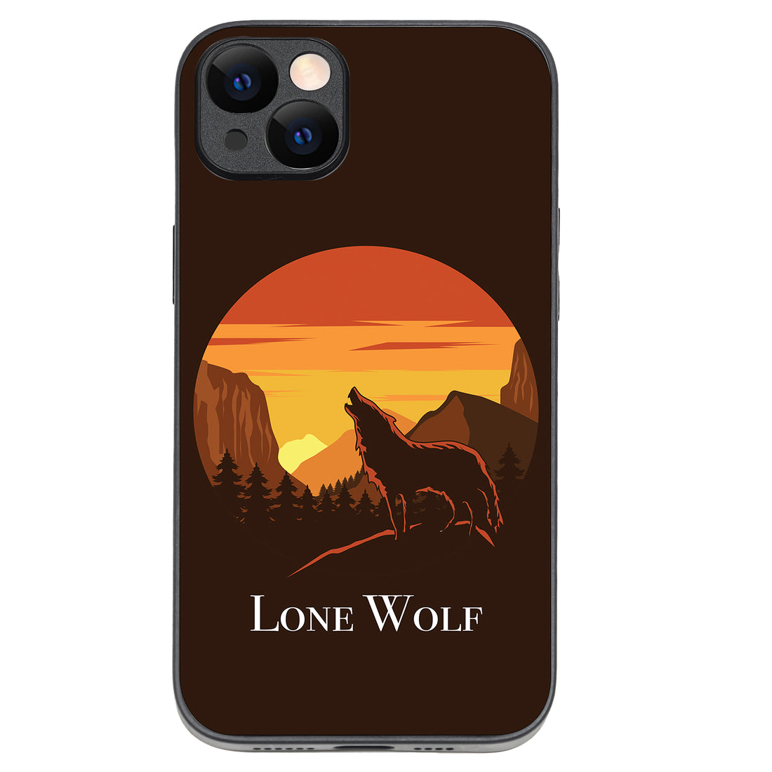 Lone Wolf Cartoon iPhone 14 Plus Case
