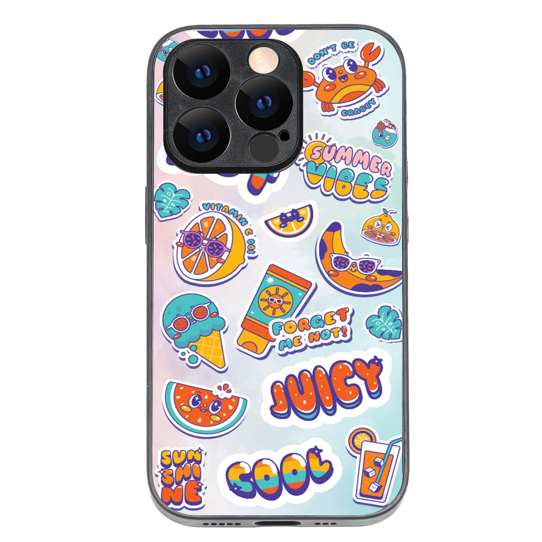 Summer Feel Doodle iPhone 14 Pro Case