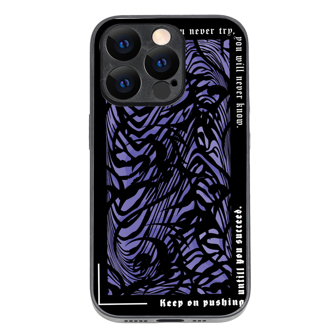 Keep On Pushing Quote iPhone 14 Pro Case
