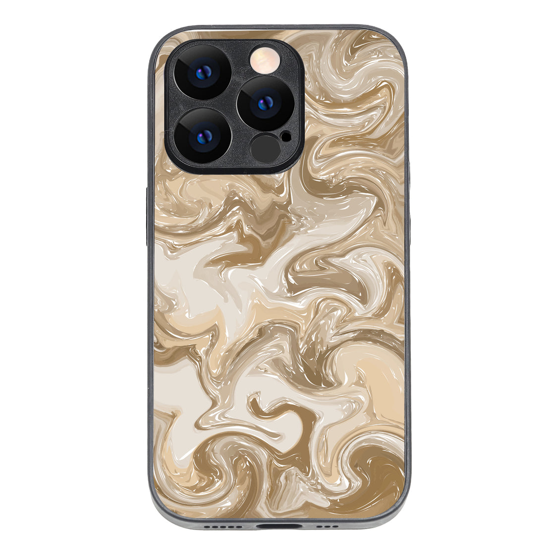 Brown Marble iPhone 14 Pro Case