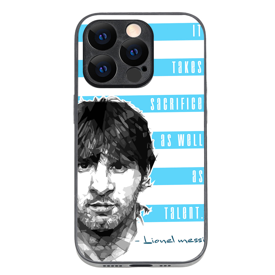 Messi Quote Sports iPhone 14 Pro Case