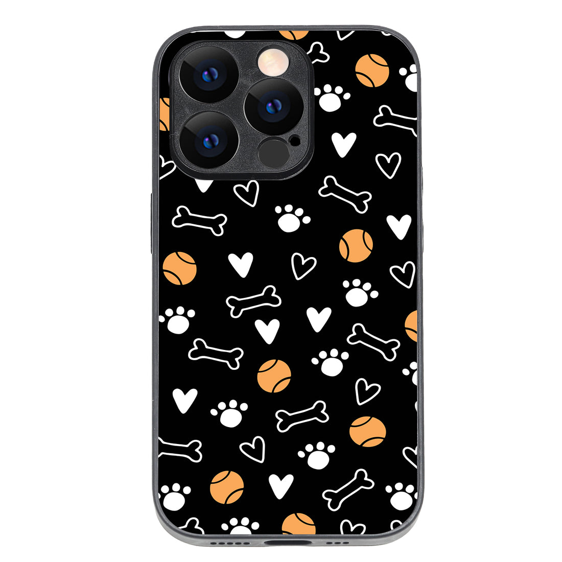 Pet Lover Black Doodle iPhone 14 Pro Case