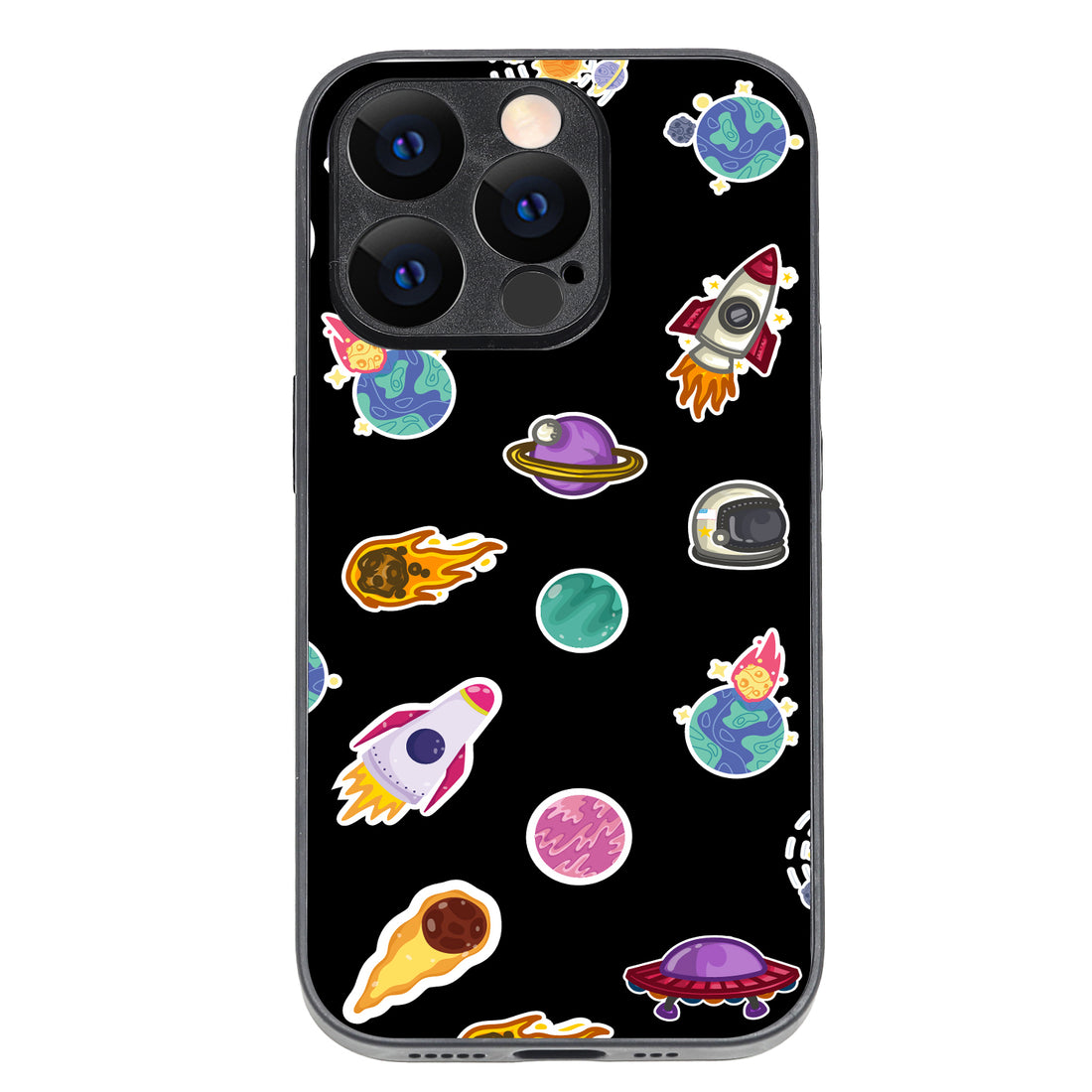 Stickers Space iPhone 14 Pro Case