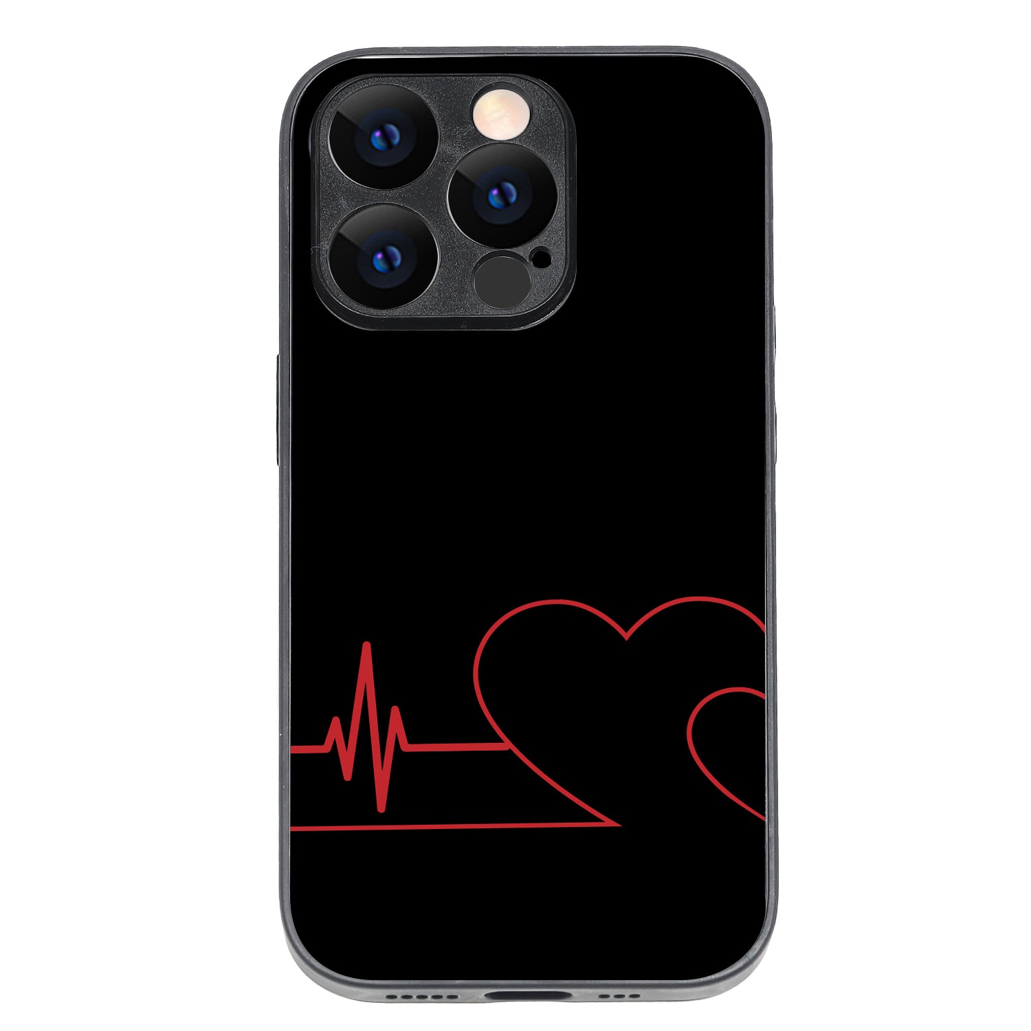 Two Heart Beat Couple iPhone 14 Pro Case