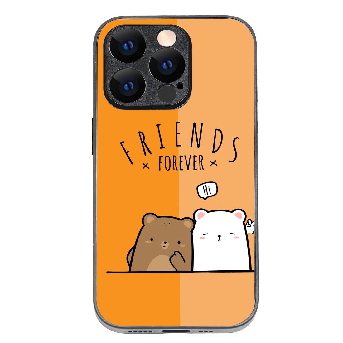 Orange Bff iPhone 14 Pro Case