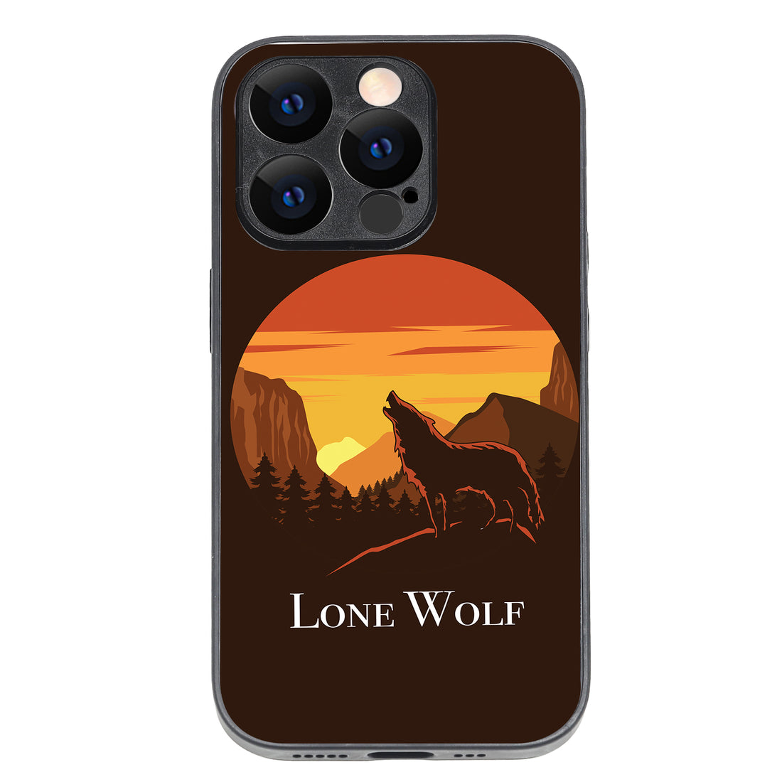 Lone Wolf Cartoon iPhone 14 Pro Case