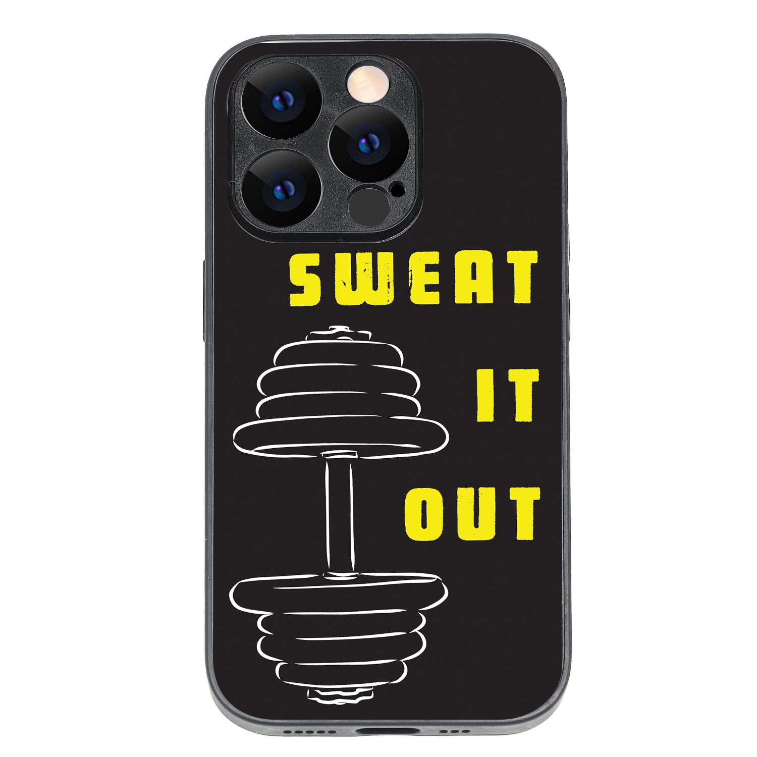 Sweat It Out Motivational Quotes iPhone 14 Pro Case