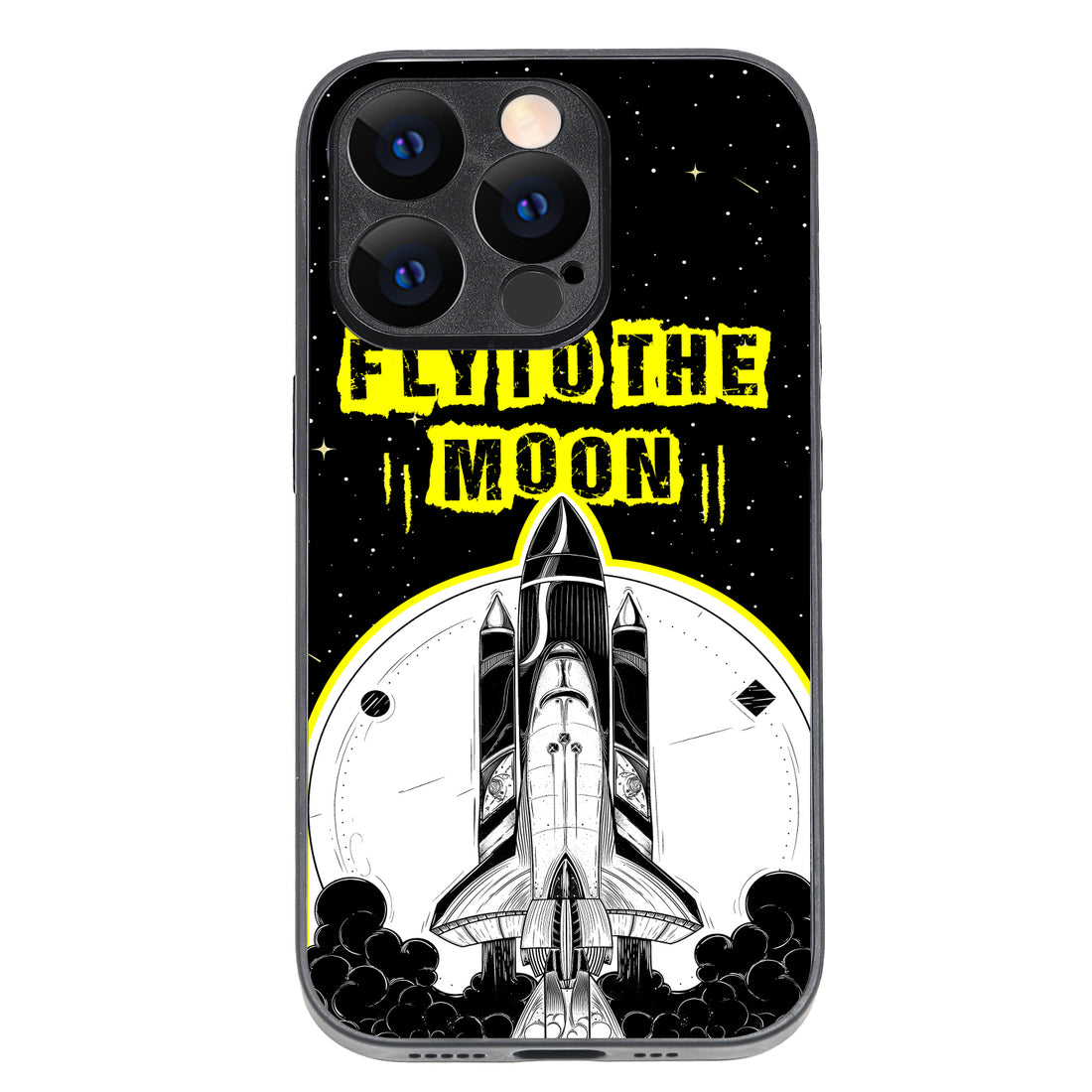 Fly To The Moon Space iPhone 14 Pro Case