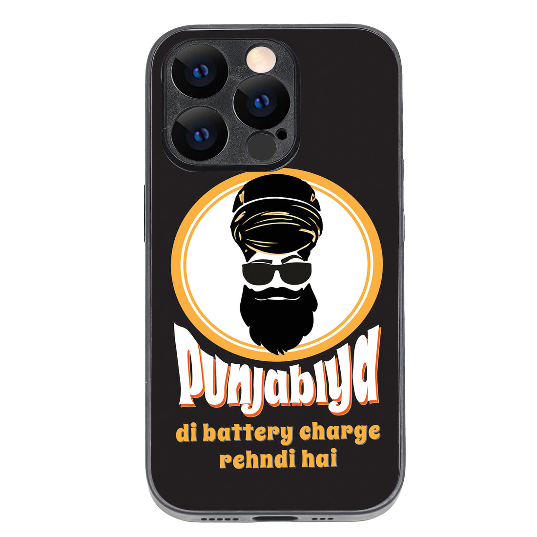 Punjabiyan Di Battery Masculine iPhone 14 Pro Case