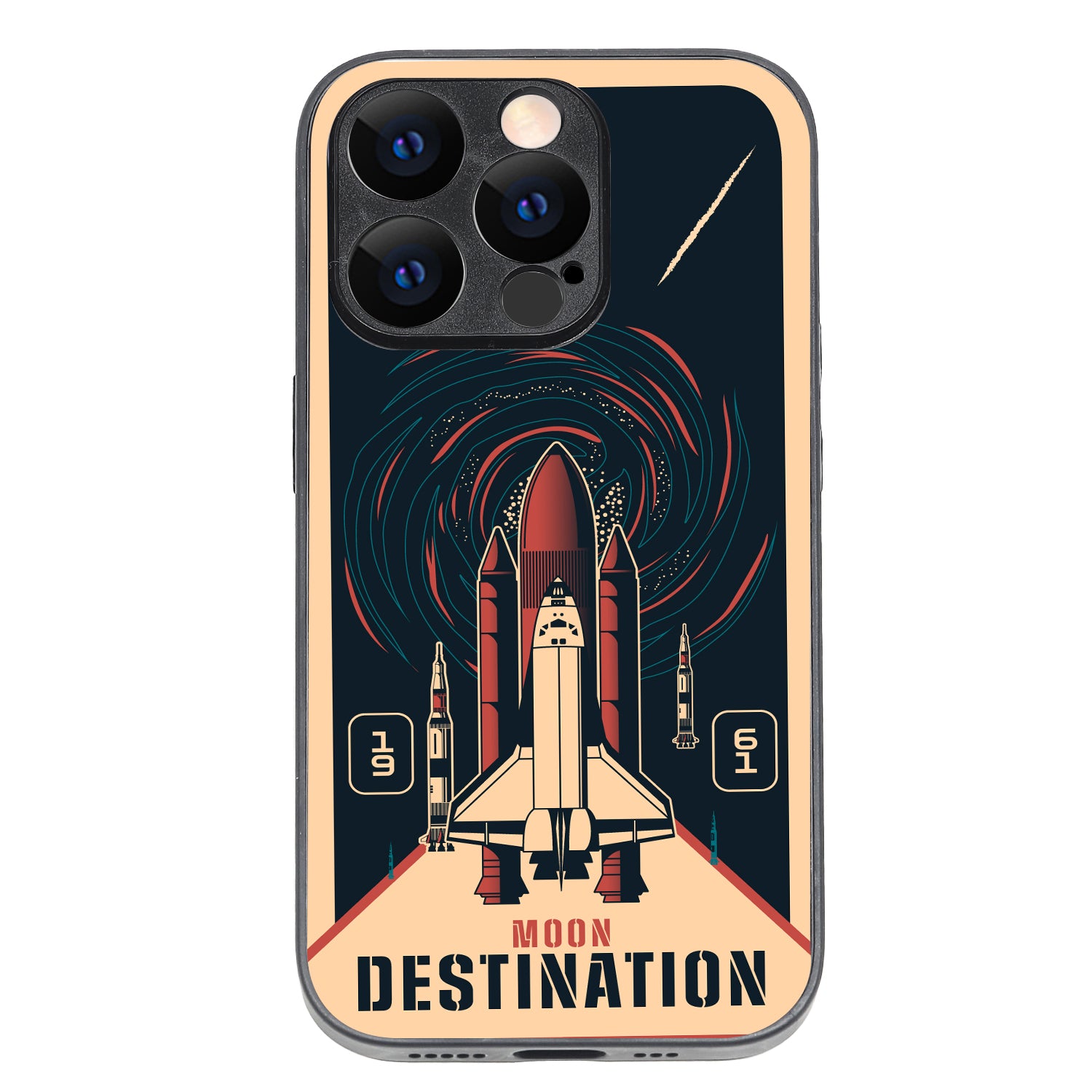 Moon Destination Space iPhone 14 Pro Case