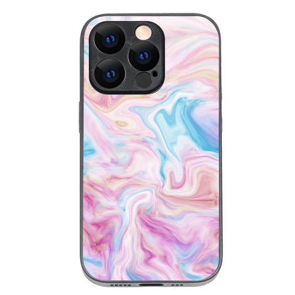 Blue Pink Marble iPhone 14 Pro Case