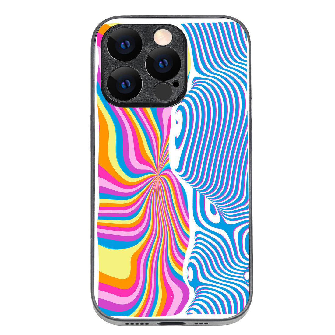 Rainbow Optical Illusion iPhone 14 Pro Case