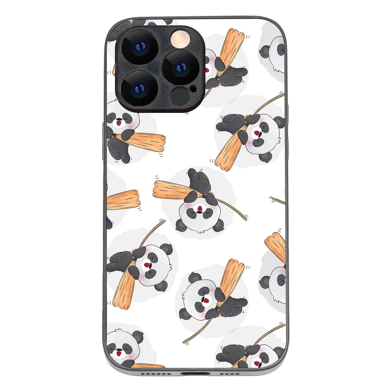 Sleep Panda Cartoon iPhone 14 Pro Max Case