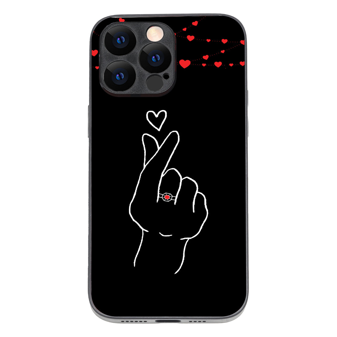 Click Heart Girl Couple iPhone 14 Pro Max Case