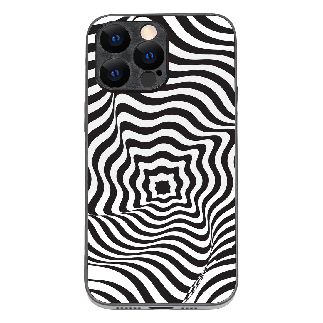 White Star Optical Illusion iPhone 14 Pro Max Case