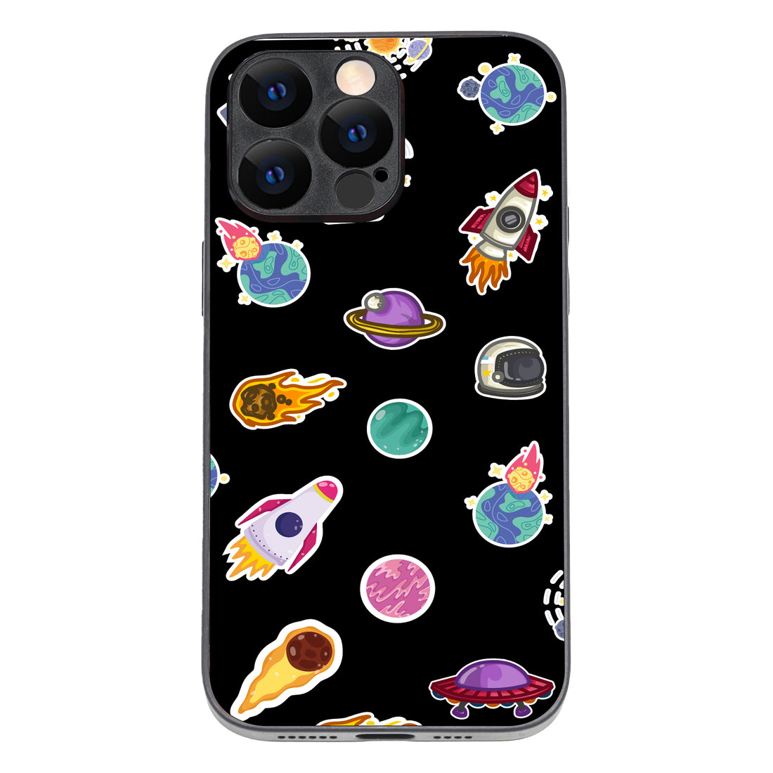 Stickers Space iPhone 14 Pro Max Case