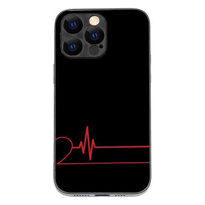 Single Heart Beat Couple iPhone 14 Pro Max Case