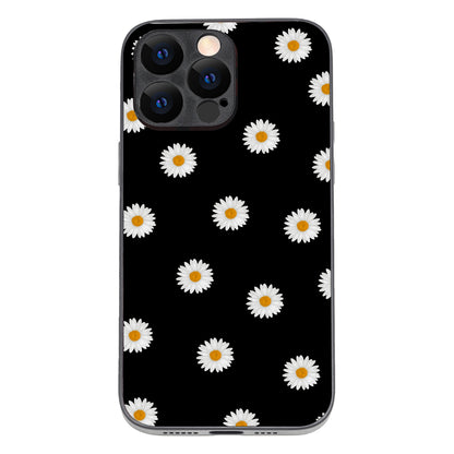 White Sunflower Floral iPhone 14 Pro Max Case