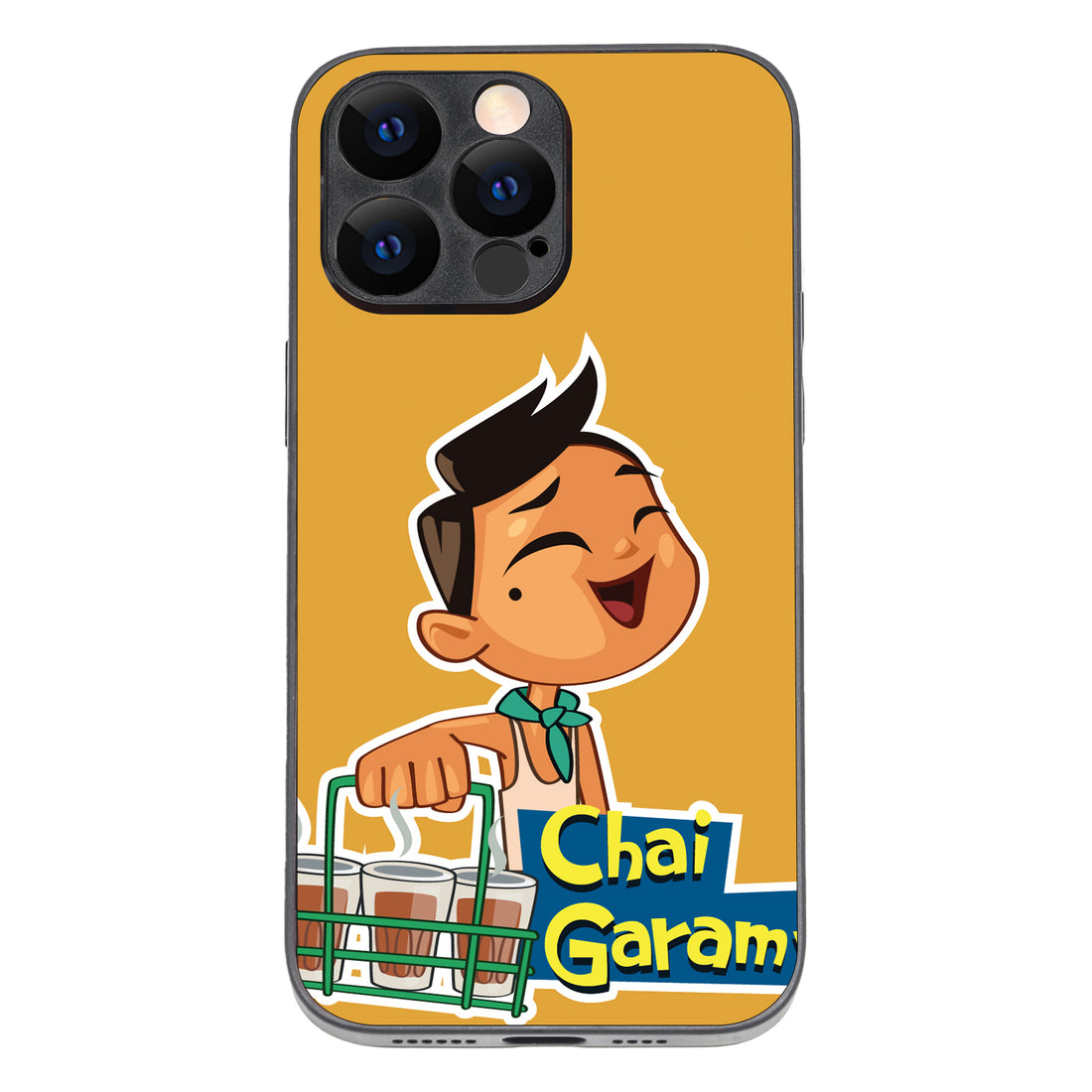 Chai Garam Cartoon iPhone 14 Pro Max Case