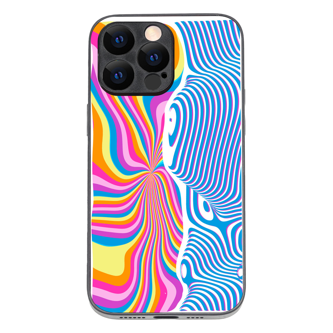 Rainbow Optical Illusion iPhone 14 Pro Max Case