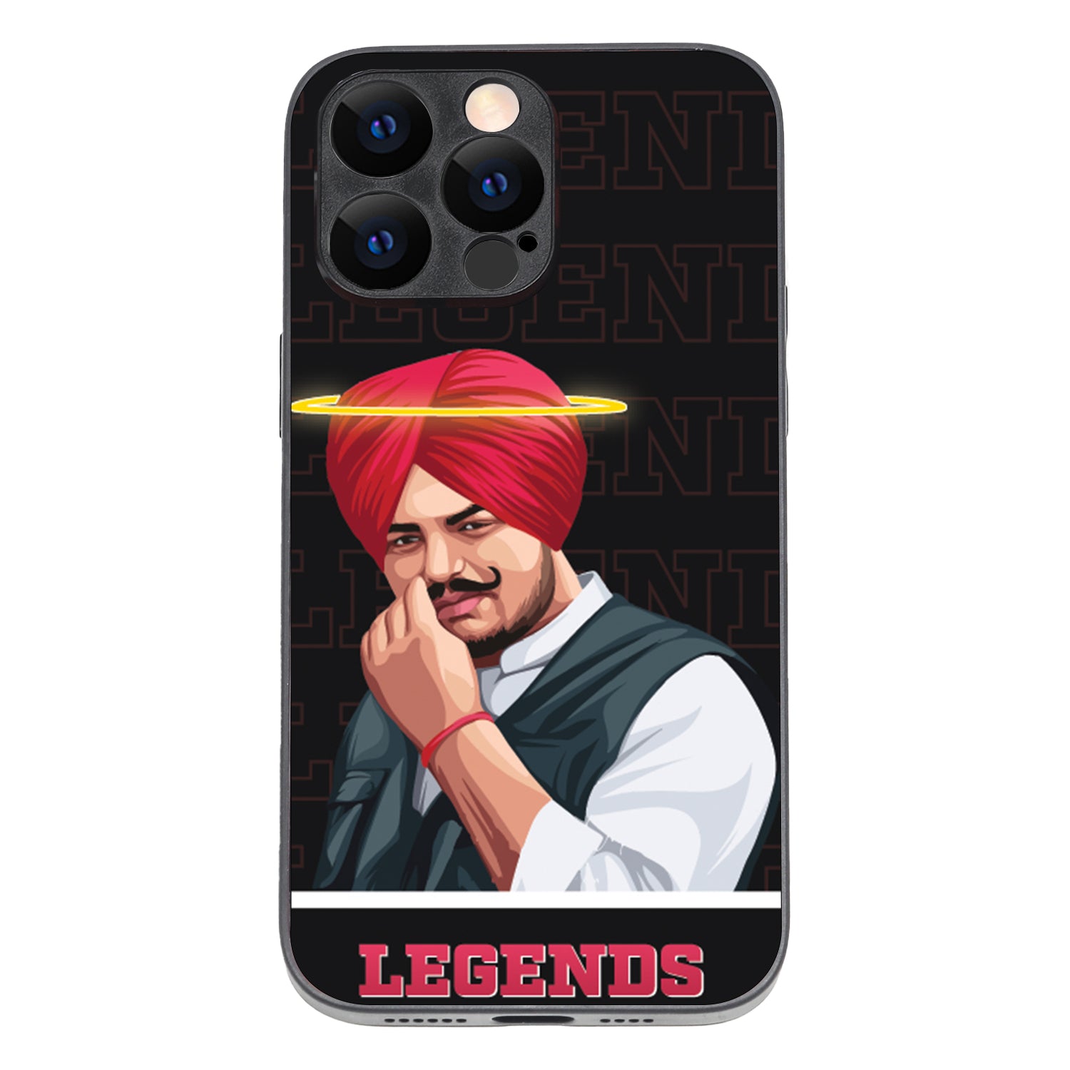 Legend Never Die Black Sidhu Moosewala iPhone 14 Pro Max Case