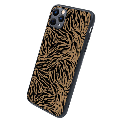 Black Strips Animal Print iPhone 11 Pro Max Case