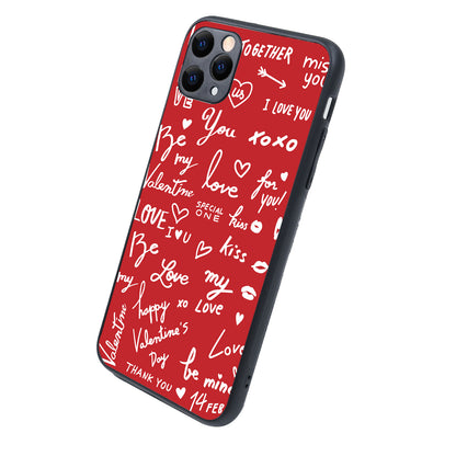Red Love Couple iPhone 11 Pro Max Case