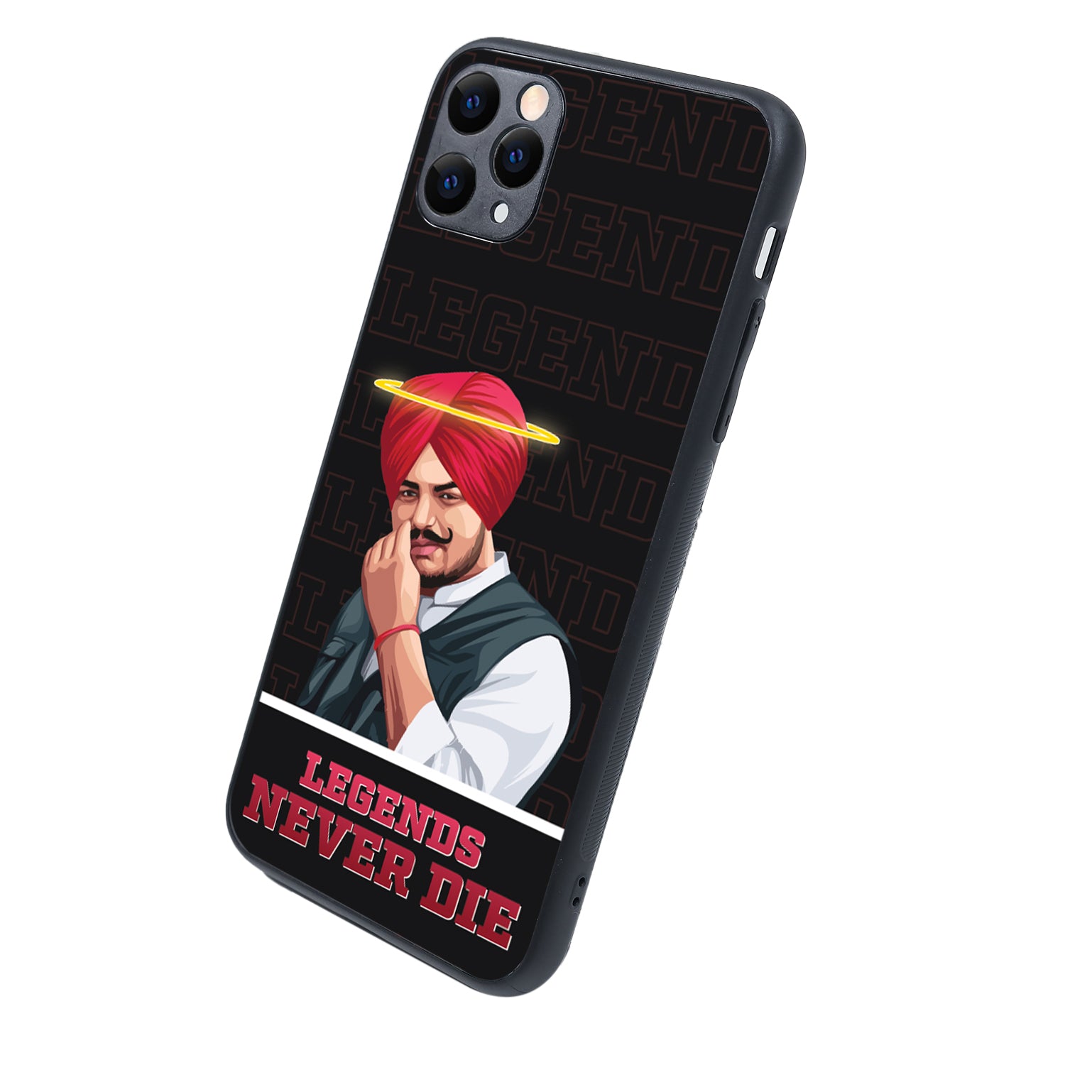 Legend Never Die Black Sidhu Moosewala iPhone 11 Pro Max Case