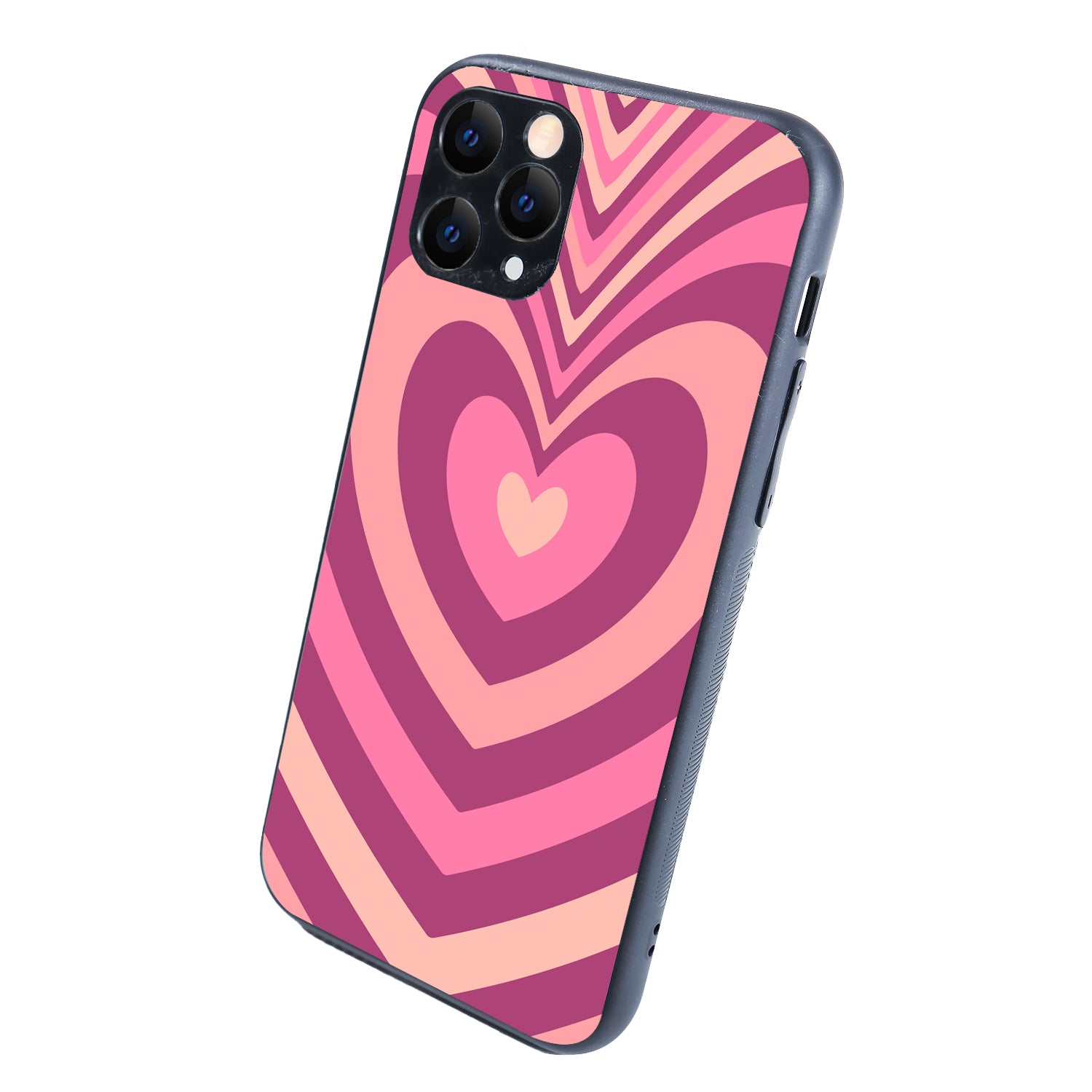 Pink Heart Optical Illusion iPhone 11 Pro Case