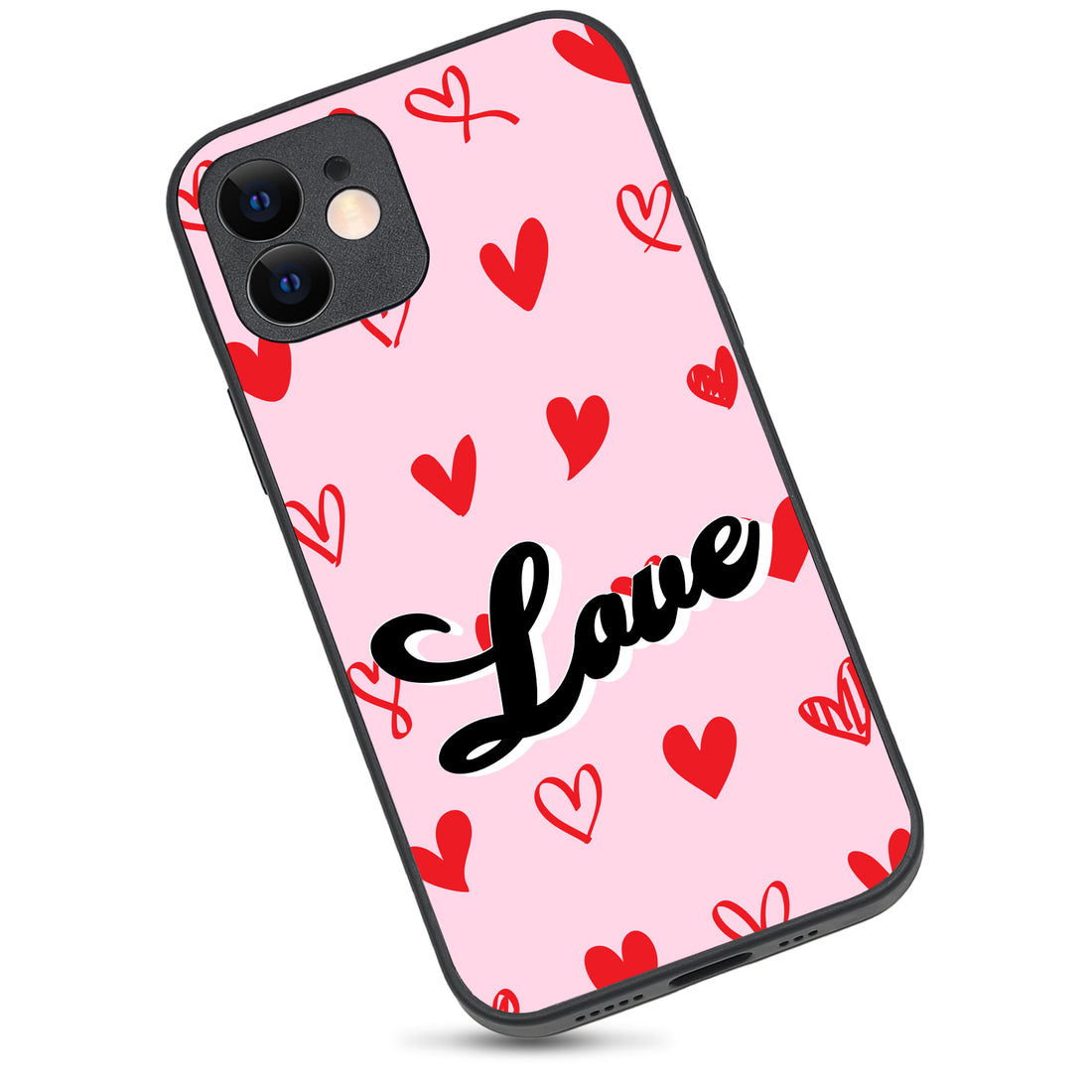 Heart Love Couple iPhone 12 Case