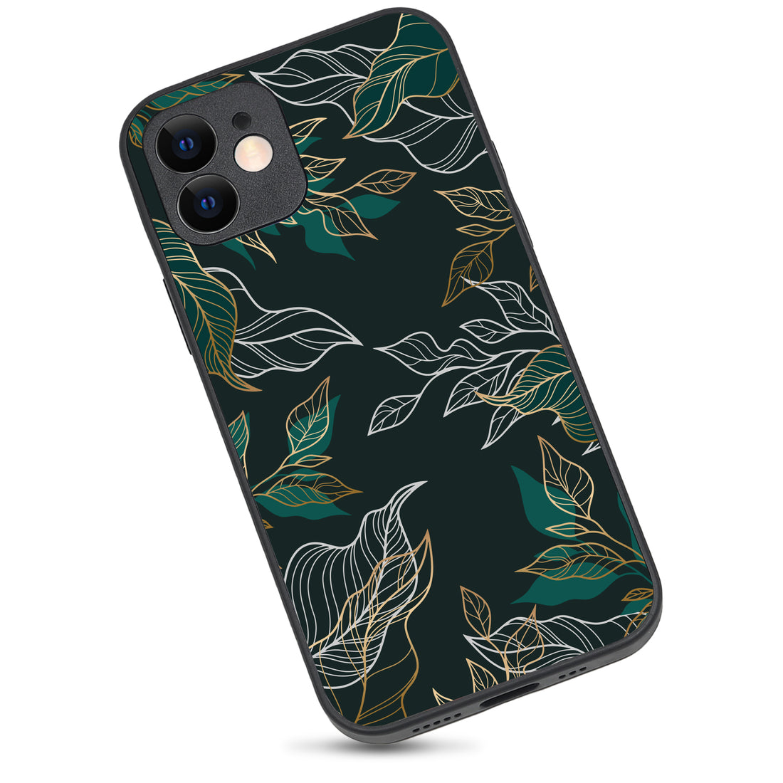 Green Floral iPhone 12 Case