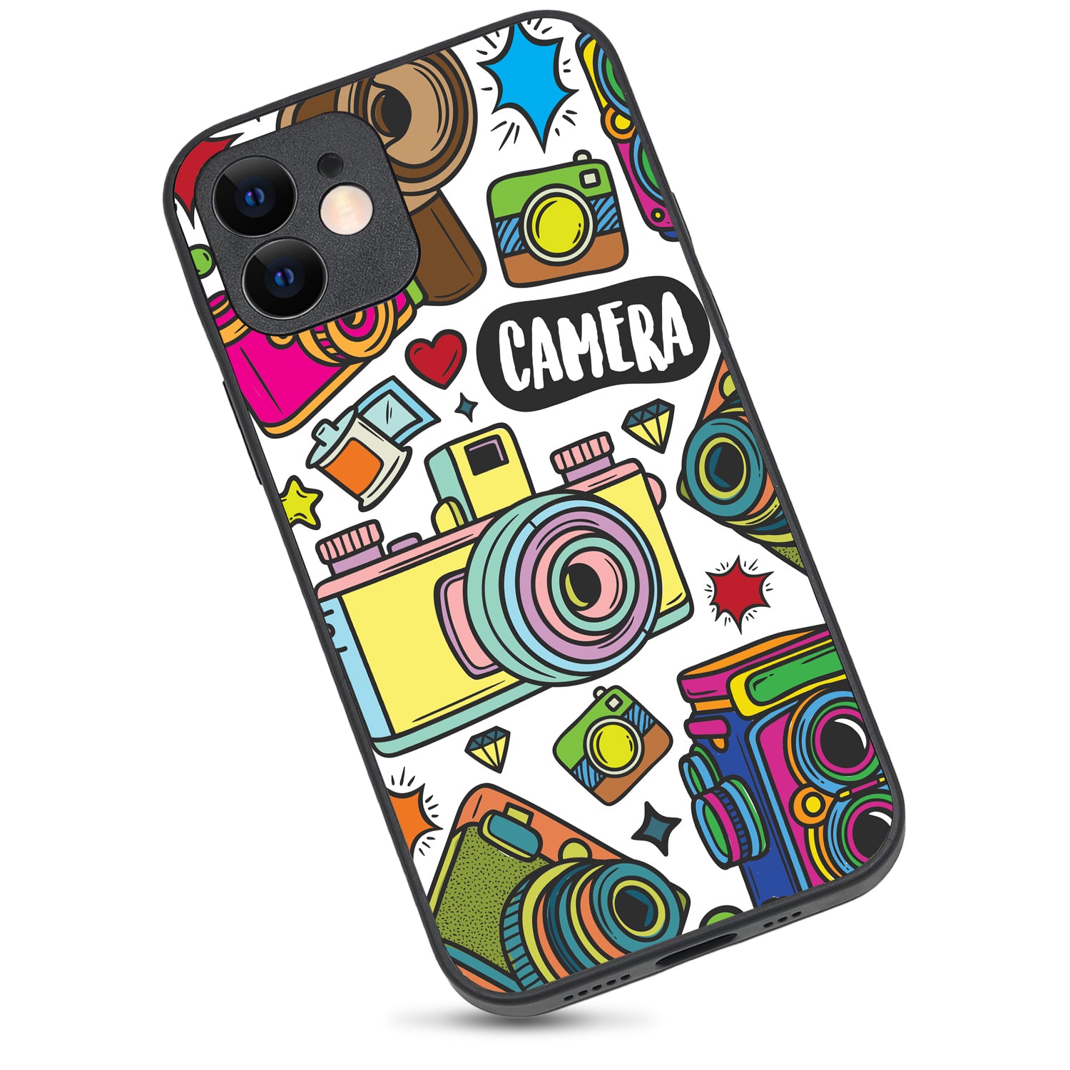 Photography Doodle iPhone 12 Case