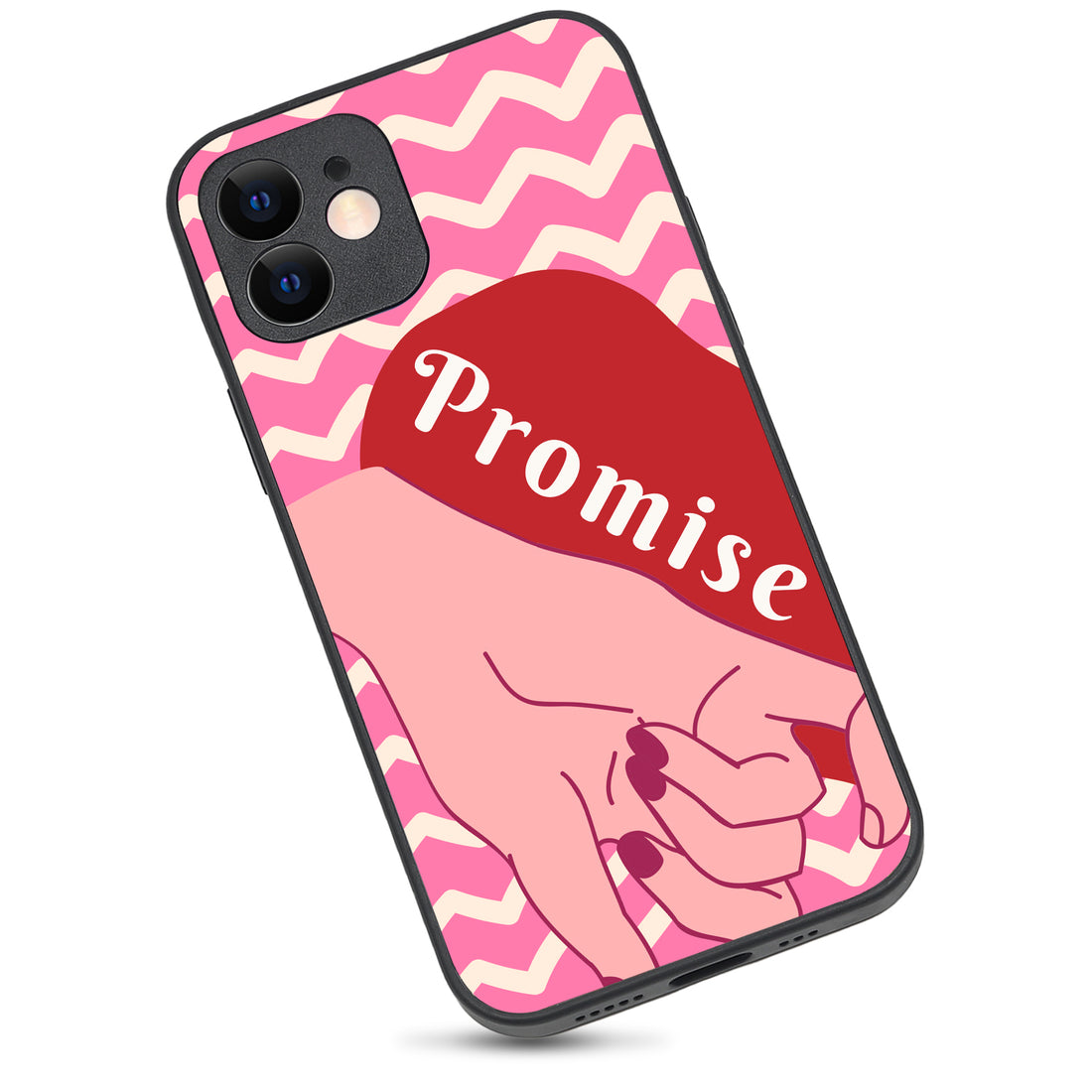 Promise Forever Girl Couple iPhone 12 Case