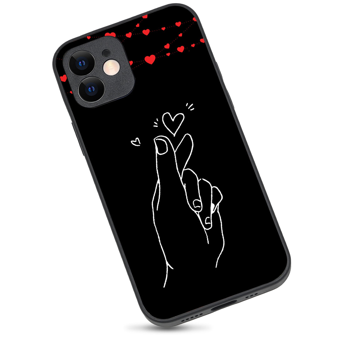 Click Heart Boy Couple iPhone 12 Case