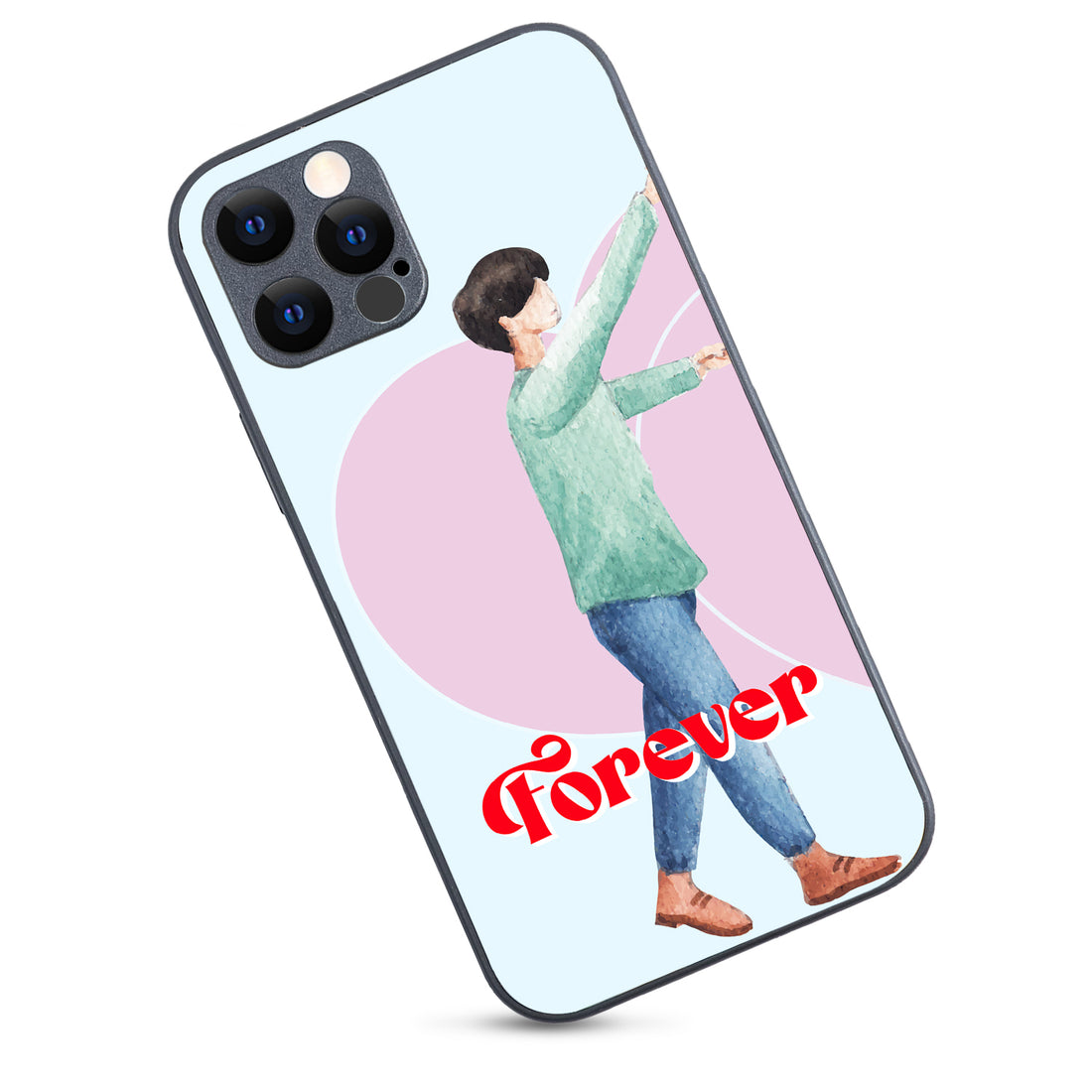 Forever Love Boy Couple iPhone 12 Pro Case