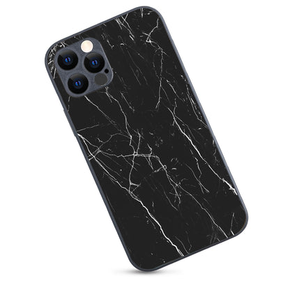 Black Tile Marble iPhone 12 Pro Case