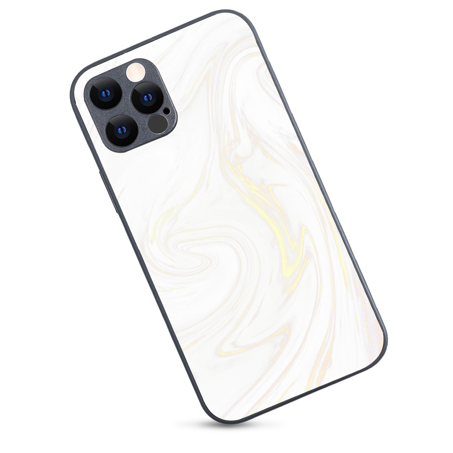 White Golden Marble iPhone 12 Pro Case