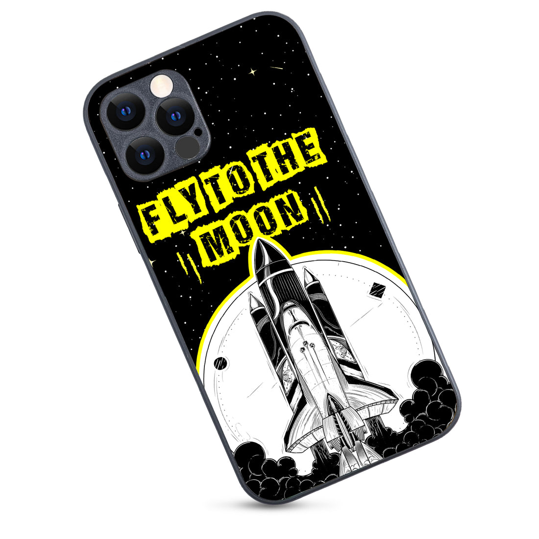 Fly To The Moon Space iPhone 12 Pro Case