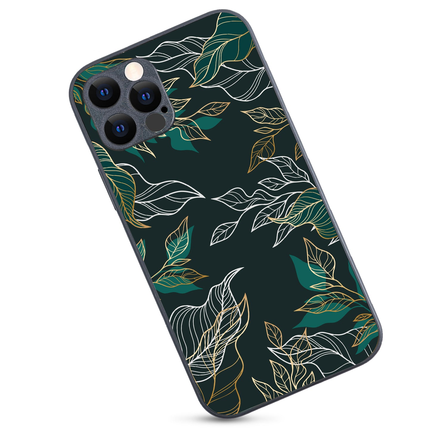 Green Floral iPhone 12 Pro Case
