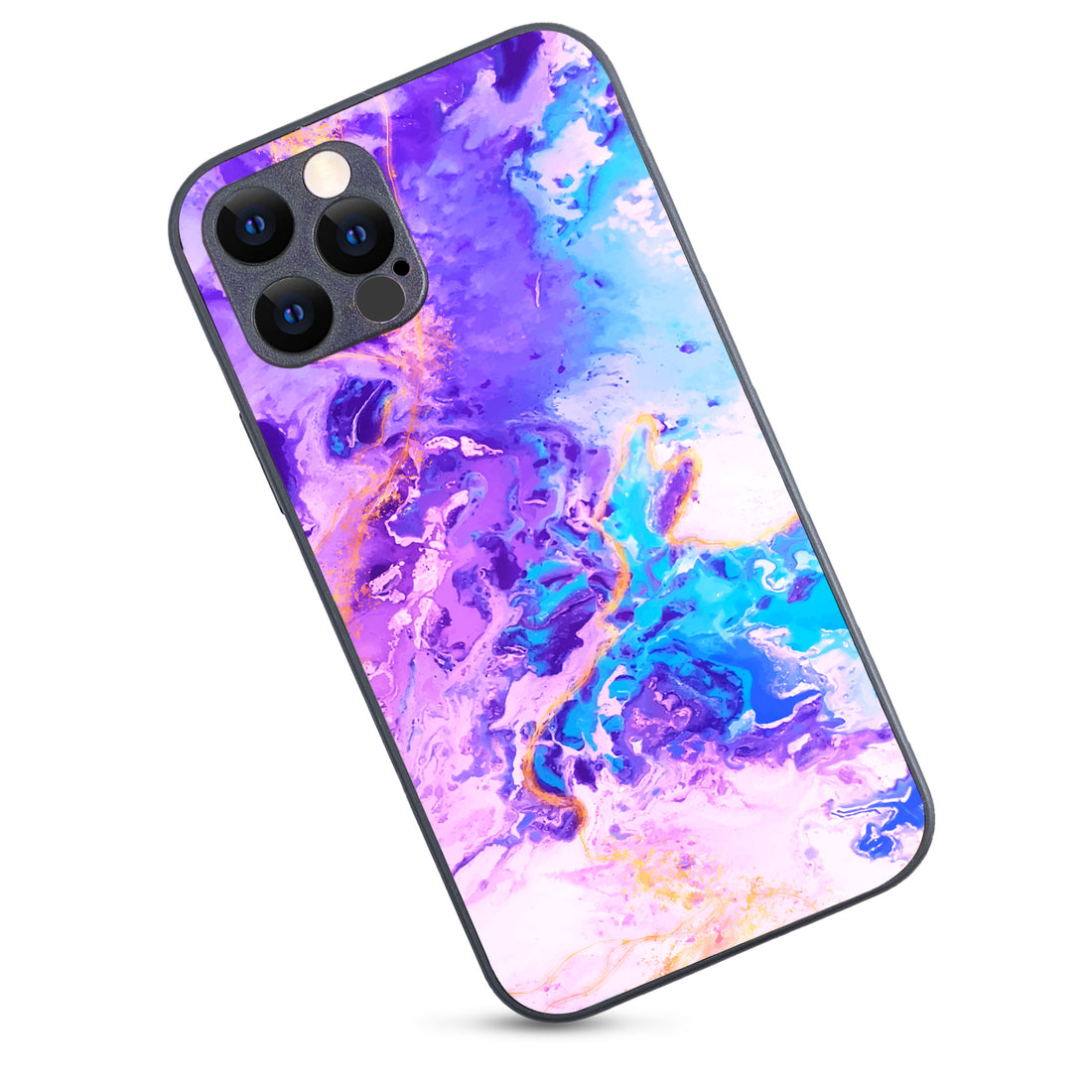 Purple Marble iPhone 12 Pro Case