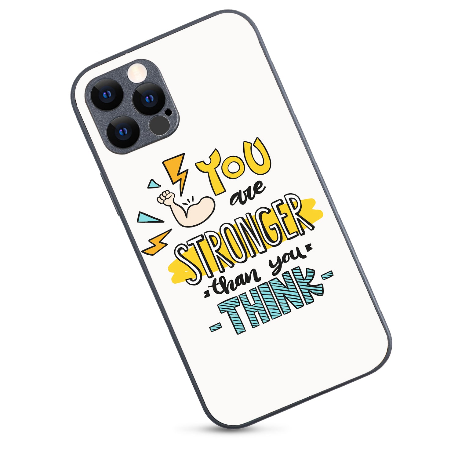 You Are Stronger Motivational Quotes iPhone 12 Pro Case