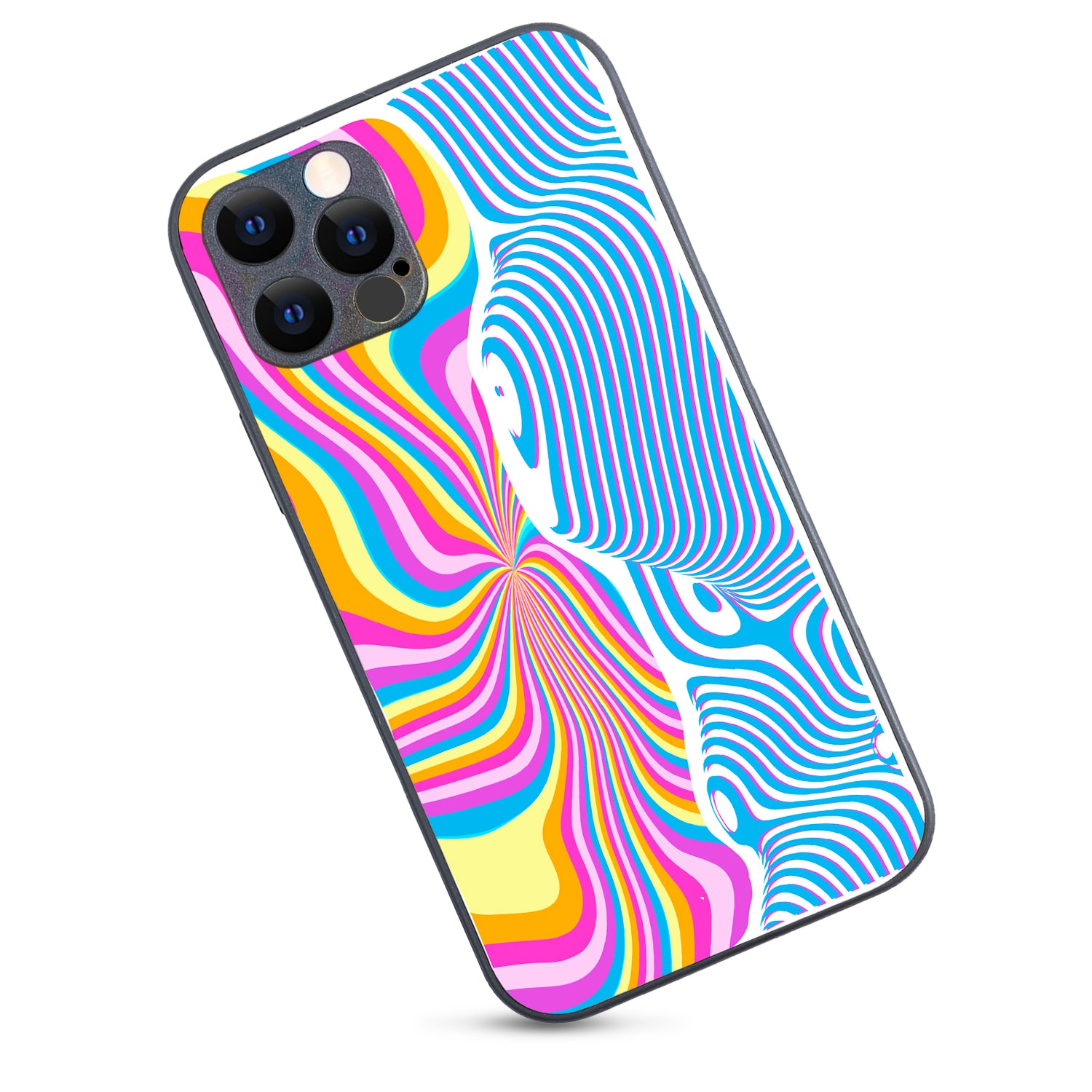 Rainbow Optical Illusion iPhone 12 Pro Case