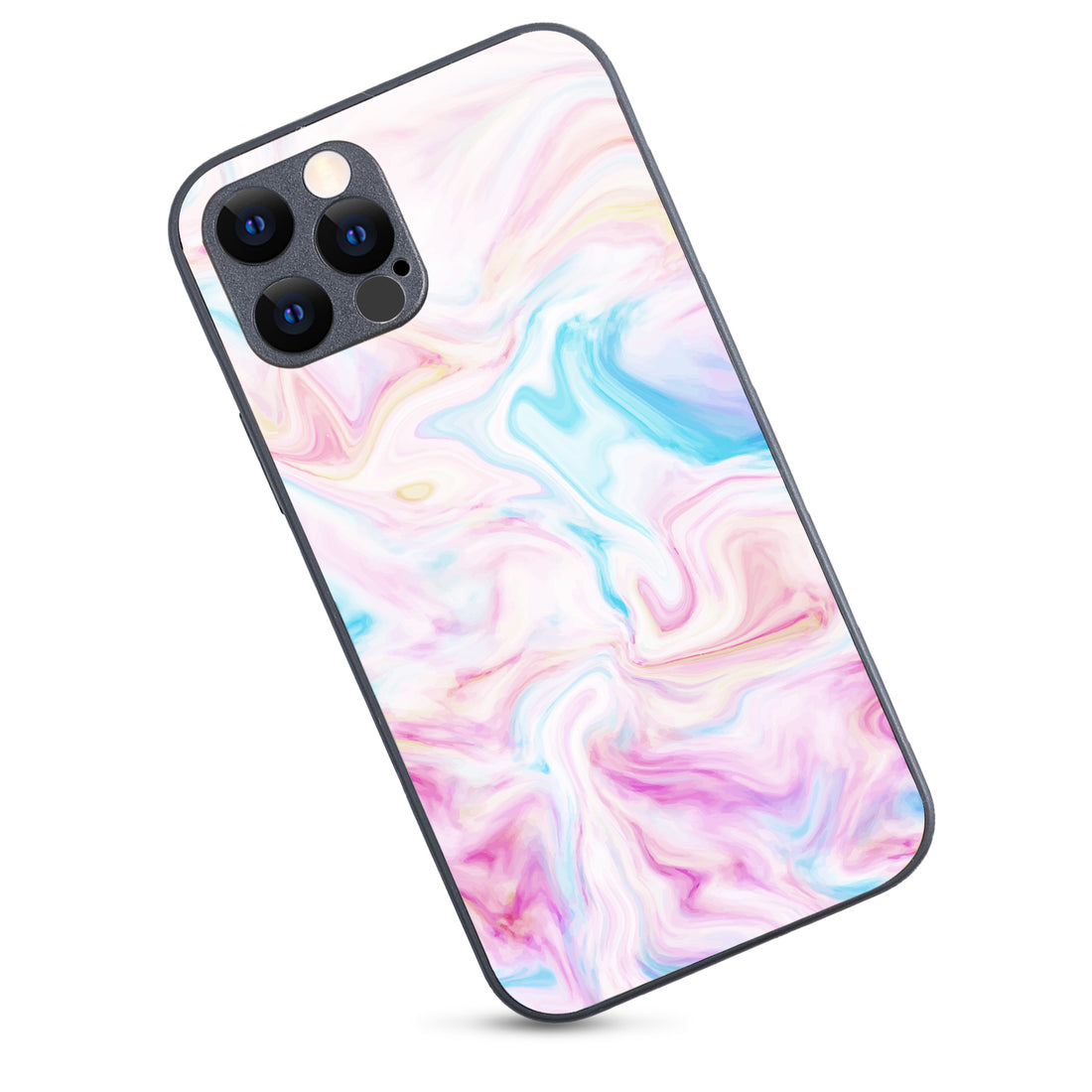 Blue Pink Marble iPhone 12 Pro Case