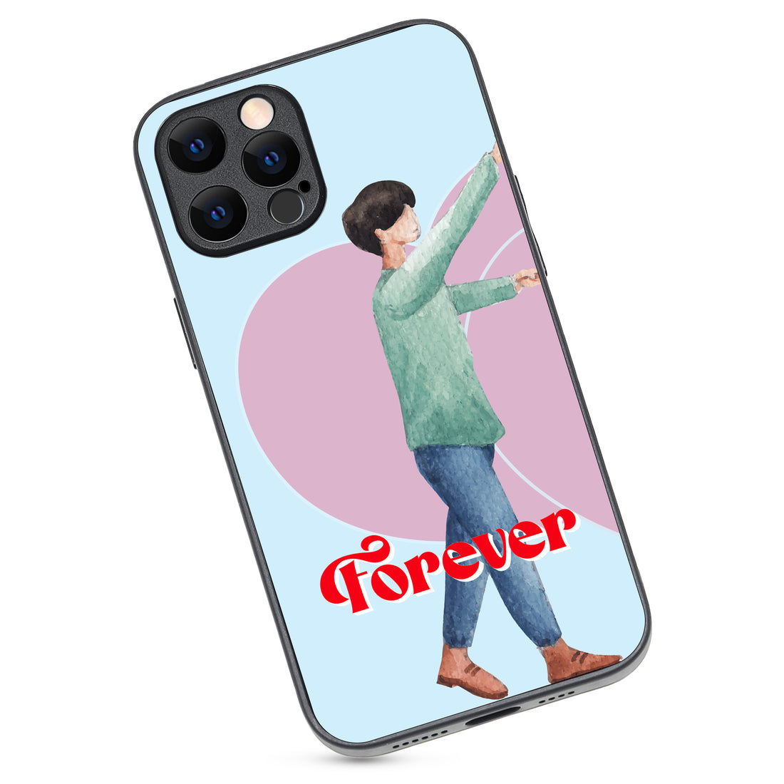 Forever Love Boy Couple iPhone 12 Pro Max Case