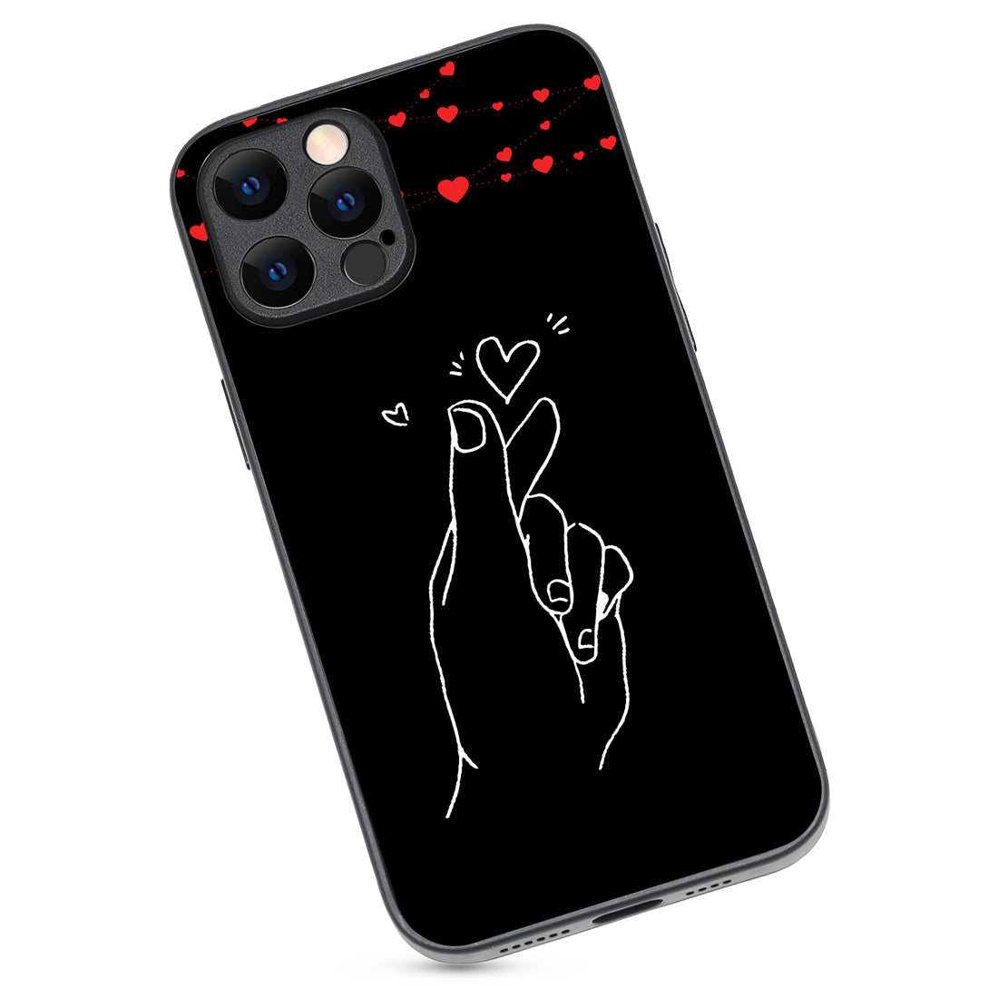 Click Heart Boy Couple iPhone 12 Pro Max Case
