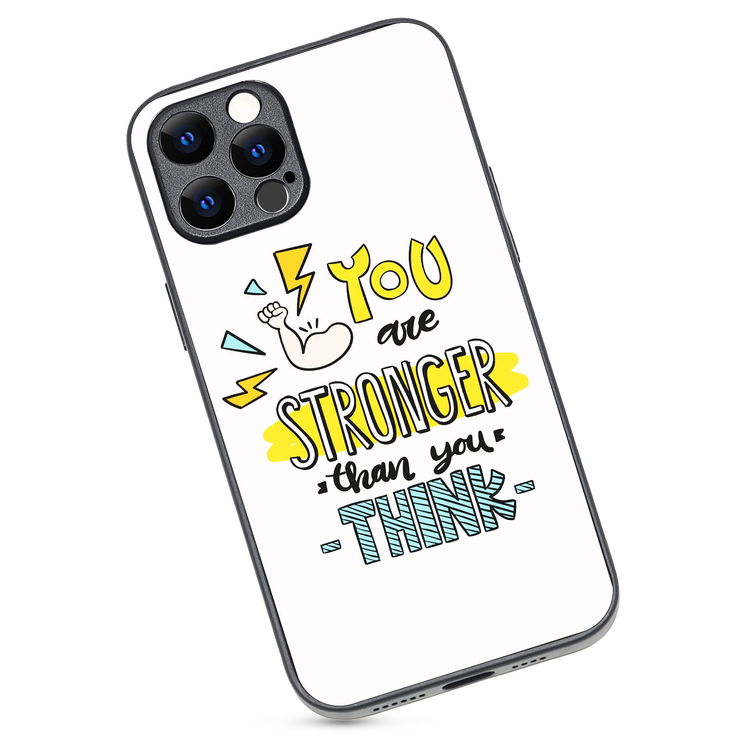 You Are Stronger Motivational Quotes iPhone 12 Pro Max Case